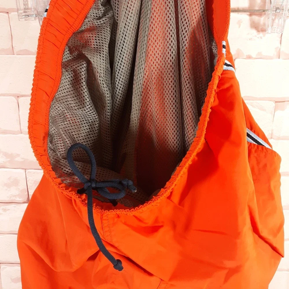 Vintage Abercrombie & Fitch Gym Issue 092 Pants Mens XL Orange Baggy Mesh Lined